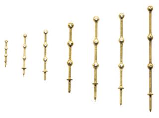 Relingstütze 35 mm mit 3 Durchzügen 10 Stk.