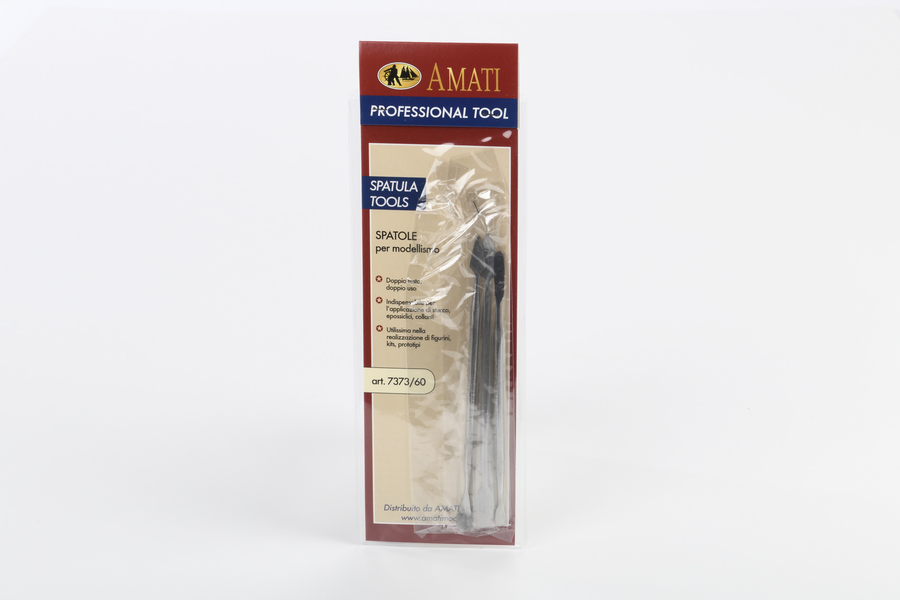 Modellierbesteck 3 Stk. / 6 versch. flache Formen