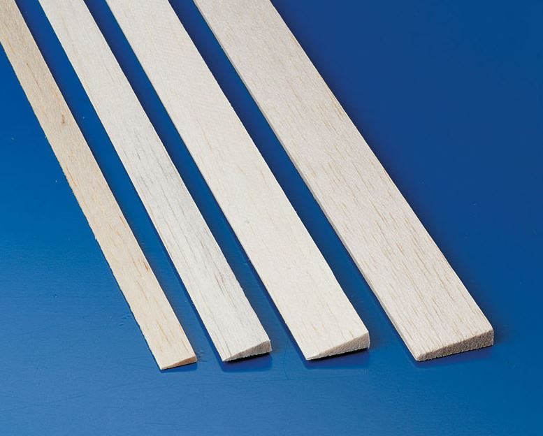Endleiste 6 x 25 x 1000 mm Balsa