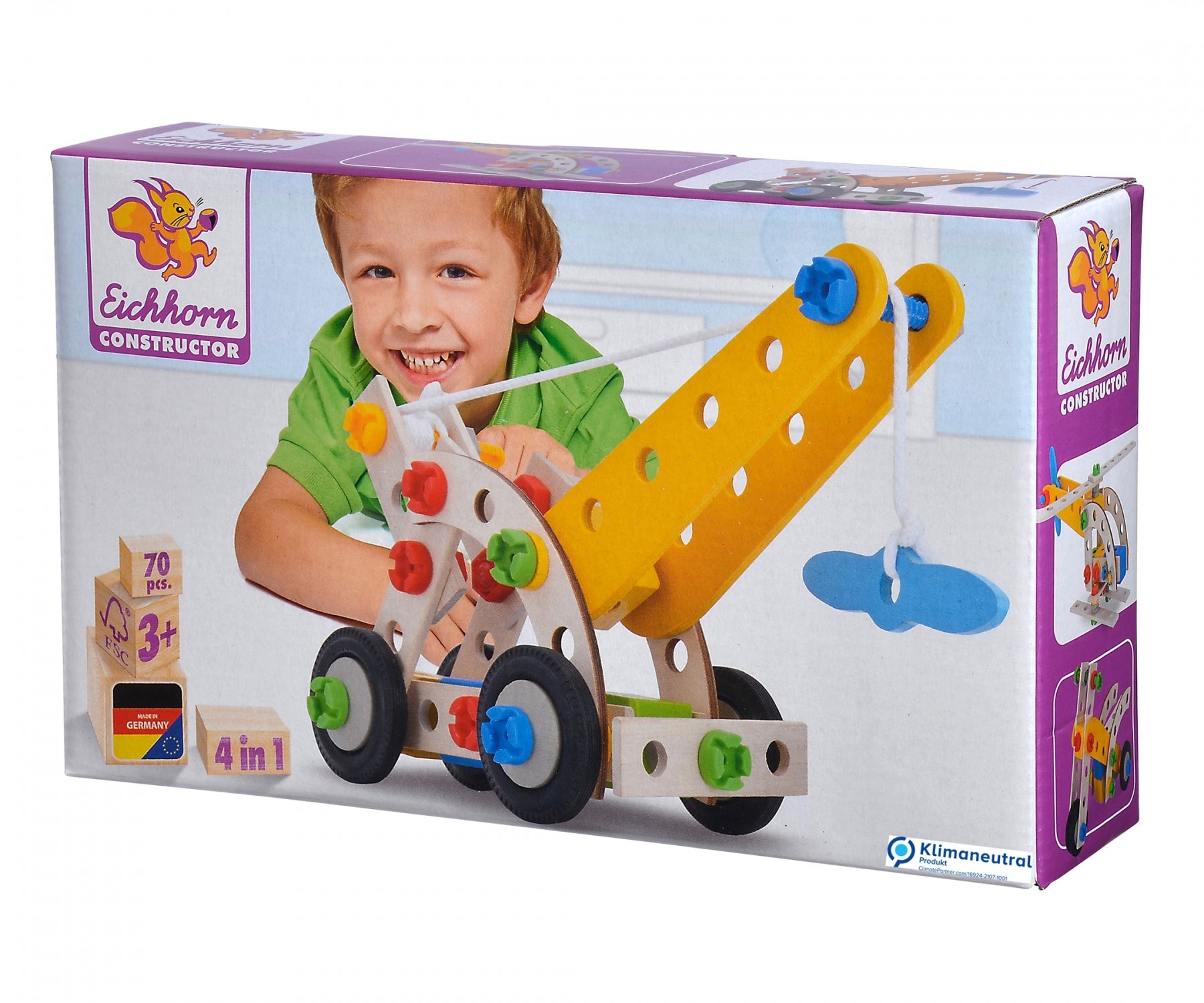 Eichhorn- EH, Hubschrauber Constructor-Elicottero in Legno Versatile