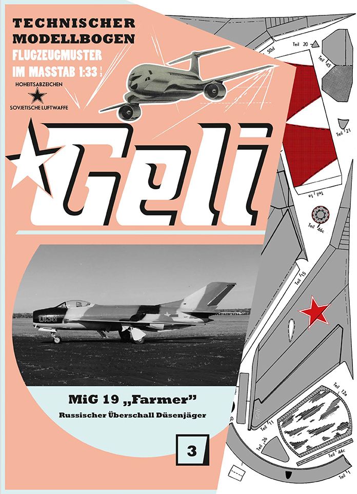 MiG 19 "Farmer" leichtes Jagdflugzeug Geli