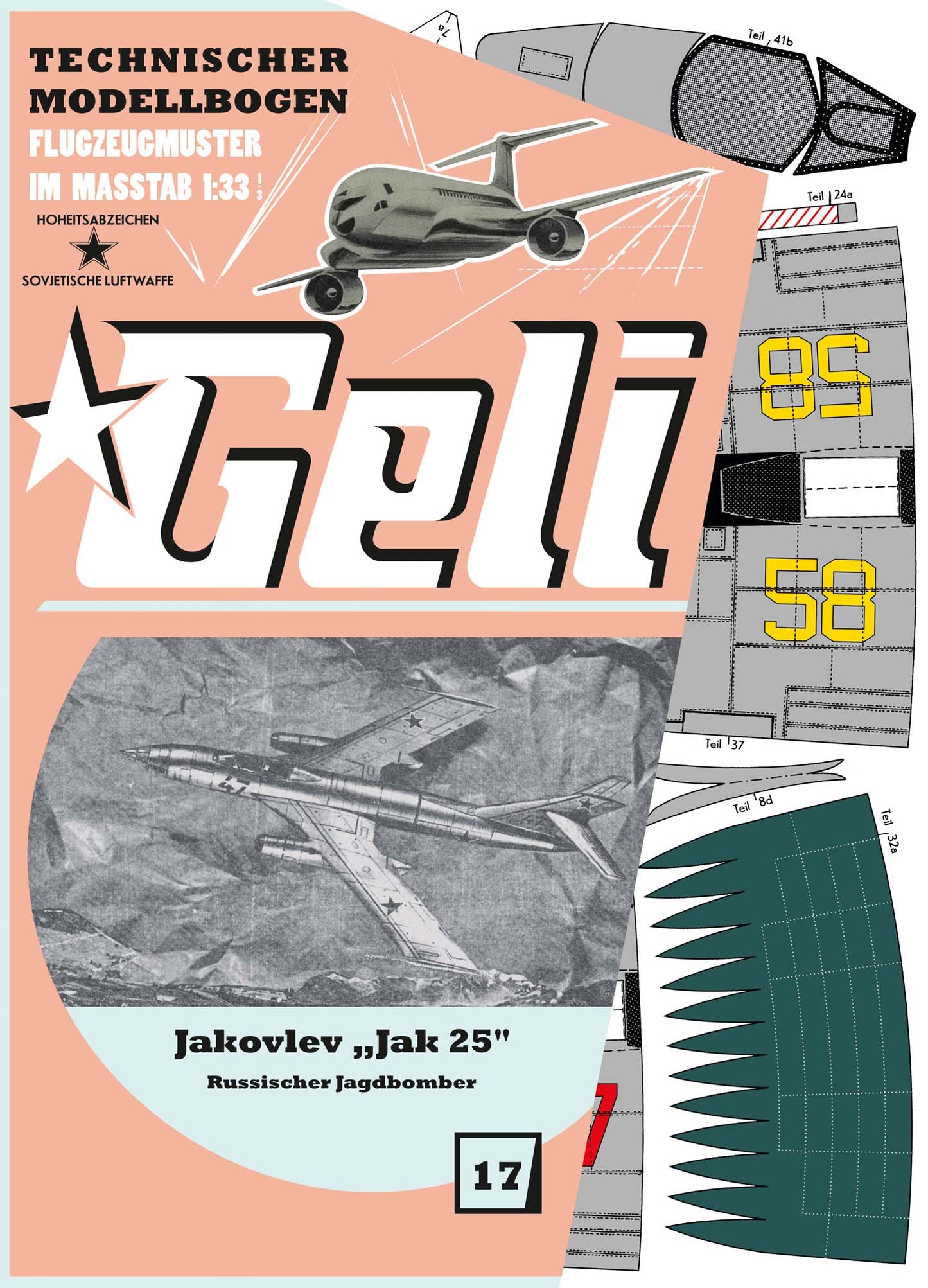 Jakovlev "Jak 25" Abfangjäger Geli