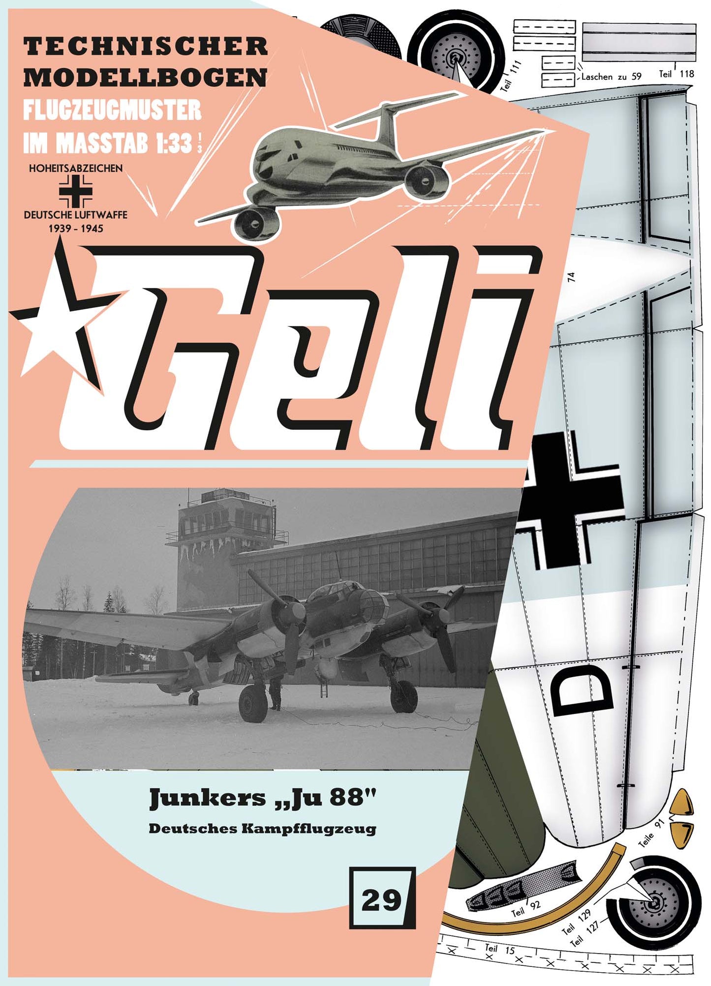 Junkers "Ju-88" deutscher Sturzkampfbomber Geli