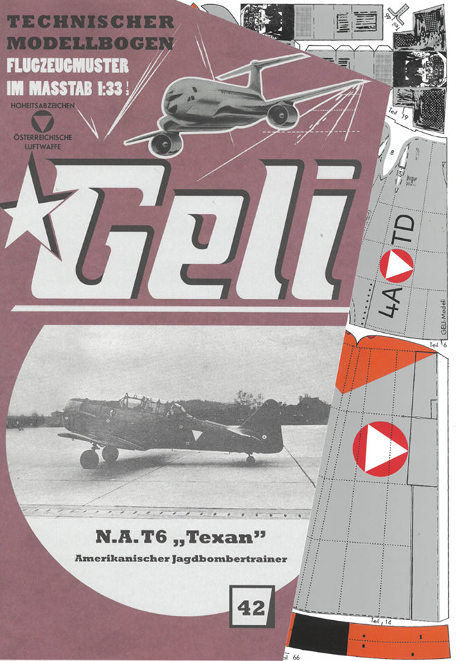 N.A. T6 "Texan" amerik. Jagdbombertrainer Geli