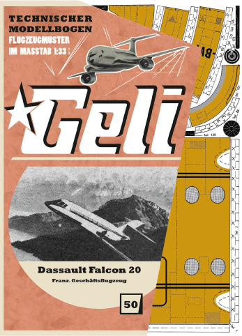 Dassault Falcon 20 franz. Businessflugzeug       Geli