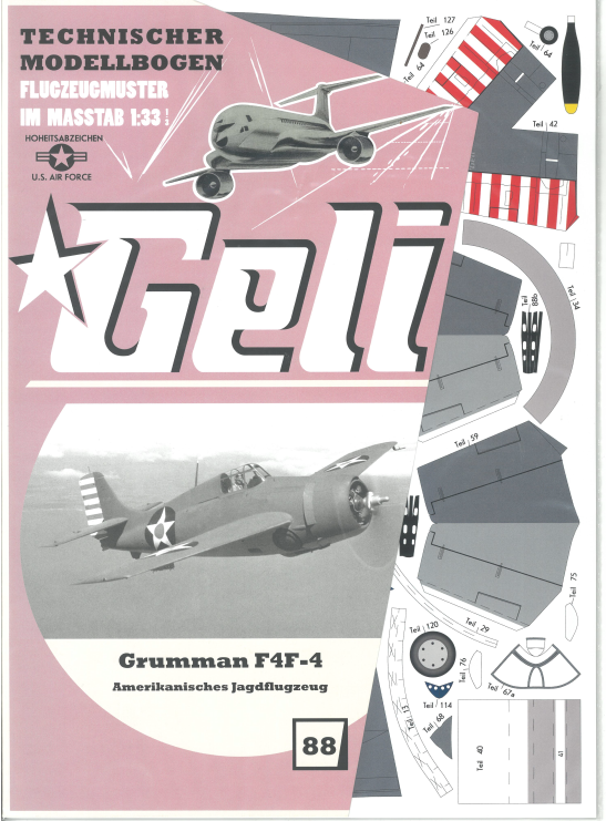 Grumman F4F-4 amerik. Jagdflugzeug      Geli