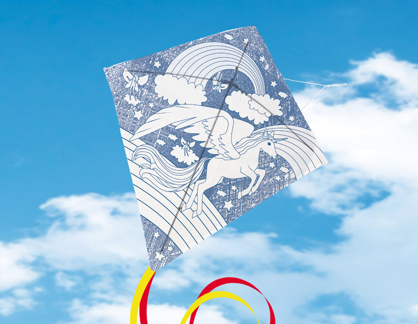 Pack De 4 Cometas Paint Your Kite – Cometas De 69x69 Cm Para Pintar Y Personalizar, Juguete De Exterior Creativo Para Niños Desde 4 Años