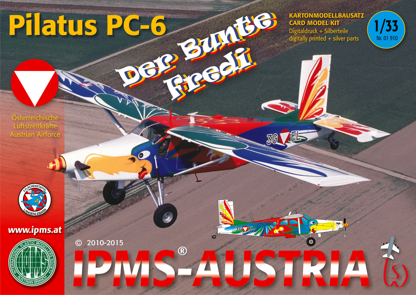 Pilatus PC-6 "Der Bunte Fredi" Kartonmodell, 1:33 1/3, IPMS