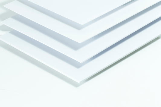 Kunststoffplatte 1,0 x 194 x 320mm weiss