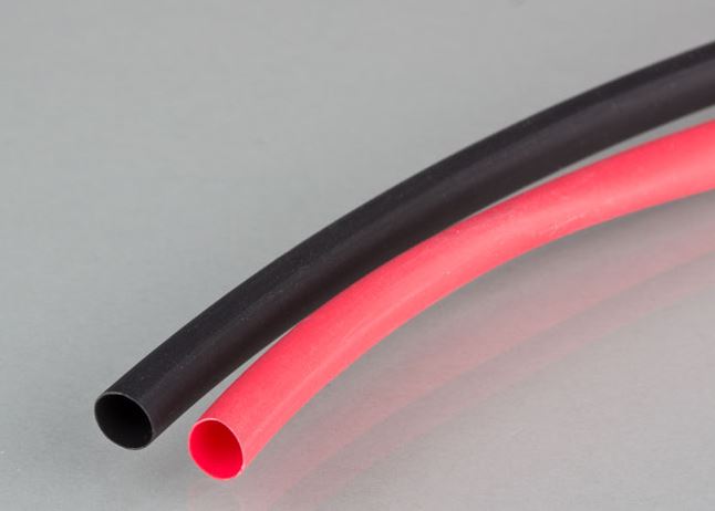 Schrumpfschlauch 6.4 mm, 3.2 mm, per m rot