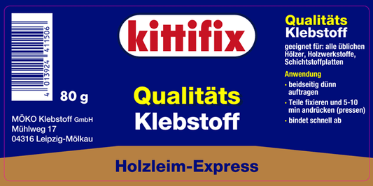 Kittifix Holzleim-Express     80g Flasche