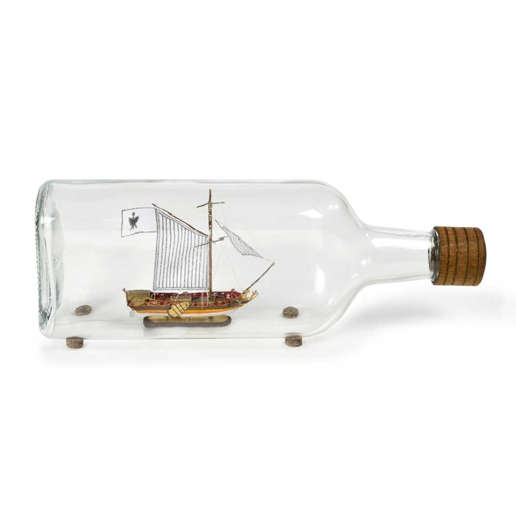 Flaschenschiff Golden Yacht 1660 1/300