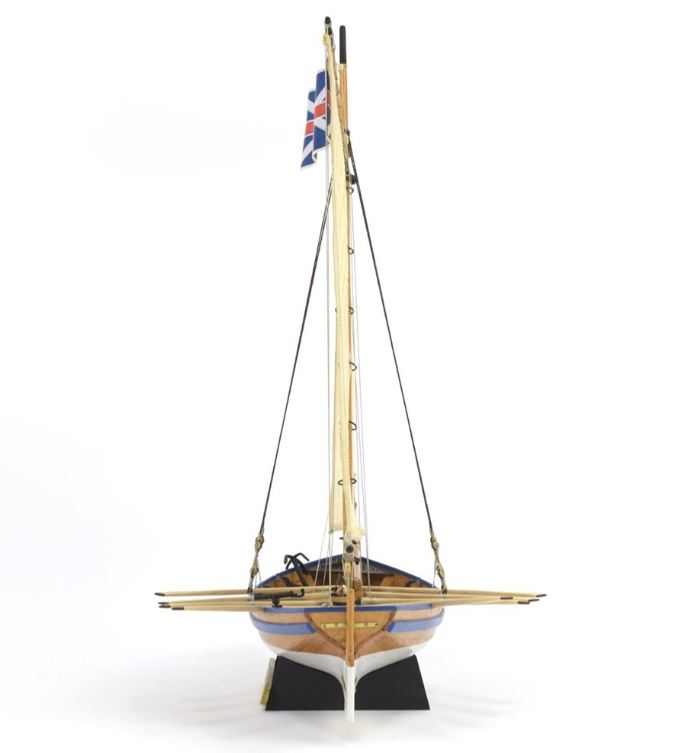 Jolly Boat von HMS Bounty, Segelboot,  Länge 422 mm, 1:25, Holzbausatz