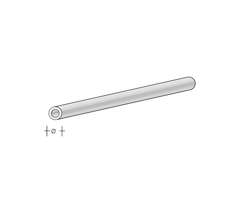Mikro-Neusilberrohr 0.3 x 0.1 x 305 mm 3 Stk.
