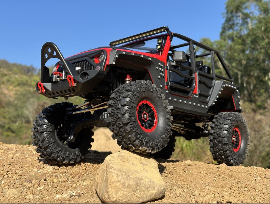 DF-4S Pro Crawler, rot, Brushless mit Fernsteuerung RTR