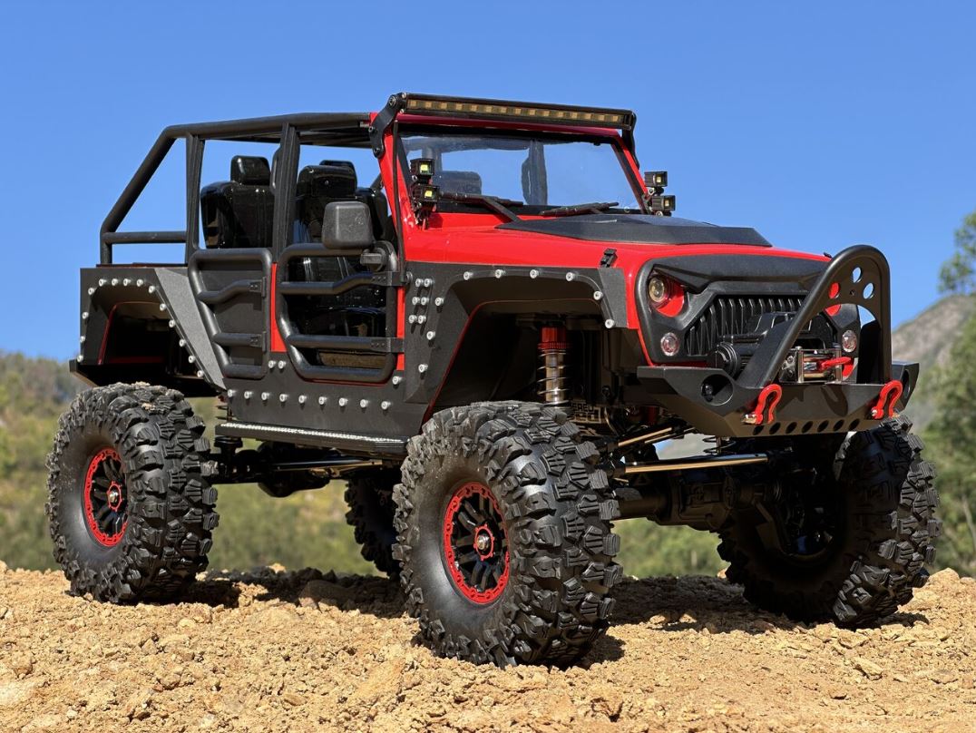 DF-4S Pro Crawler, rot, Brushless mit Fernsteuerung RTR
