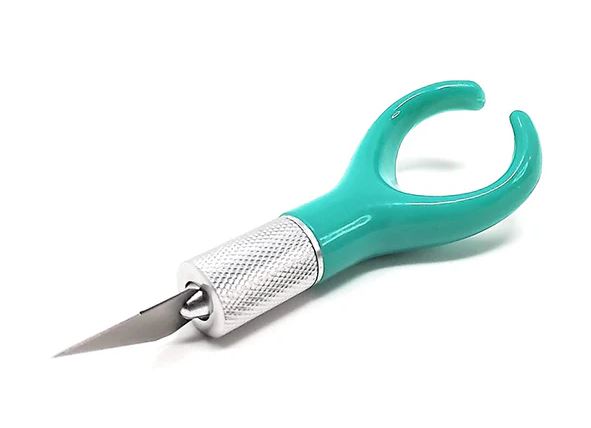 Fingermesser #71 für Klingen mit schmalem Schaft (6 mm), Sicherheitskappe, Excel Blades