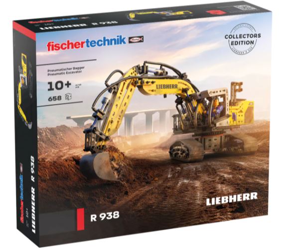 Liebherr R938 pneum. Bagger, 689 Teile, ab 10 Jahre, fischertechnik
