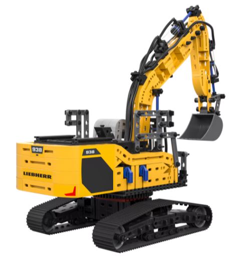 Liebherr R938 pneum. Bagger, 689 Teile, ab 10 Jahre, fischertechnik