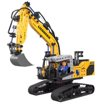 Liebherr R938 pneum. Bagger, 689 Teile, ab 10 Jahre, fischertechnik