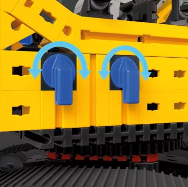 Liebherr R938 pneum. Bagger, 689 Teile, ab 10 Jahre, fischertechnik