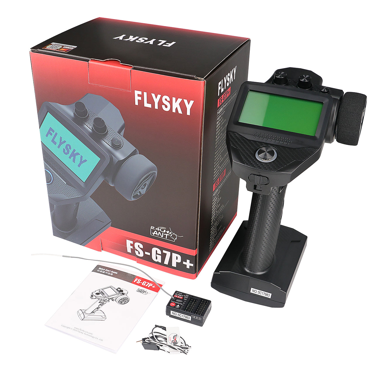 Flysky FS-G7P+ 10 Kanal Drehknopf-Fernsteuerung mit FS-R11P Empfänger