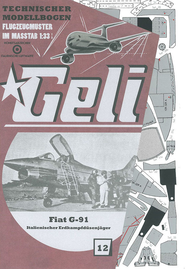 Fiat G-91 Ital. Erdkampfdüsenjäger   Geli