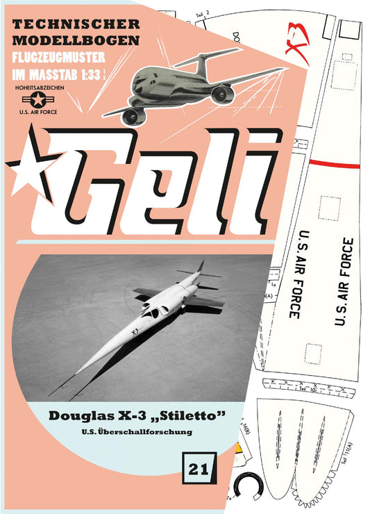 Douglas X-3 "Stiletto" experimental Flugzeug      Geli