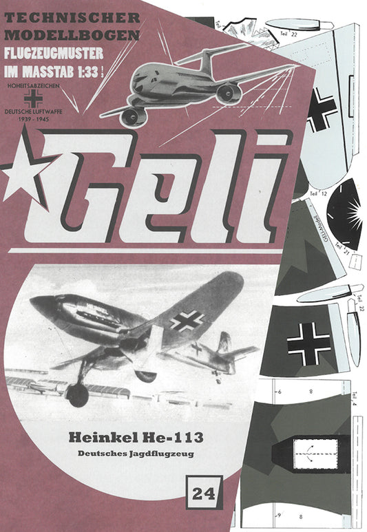 Heinkel He-113 Deutsches Jagdflugzeug  Geli