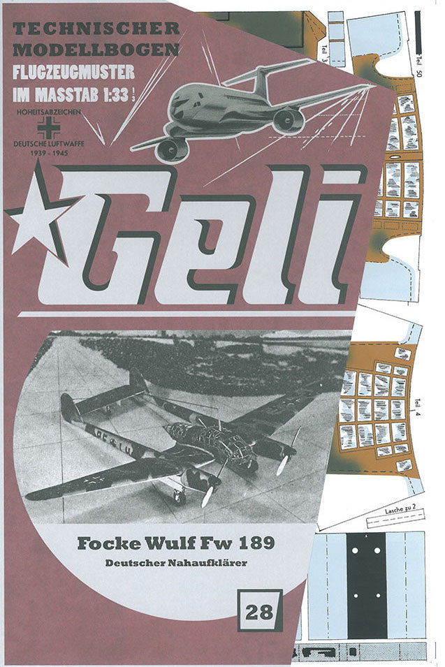 Focke Wulf Fw 189 Deutscher Nahaufklärer  Geli