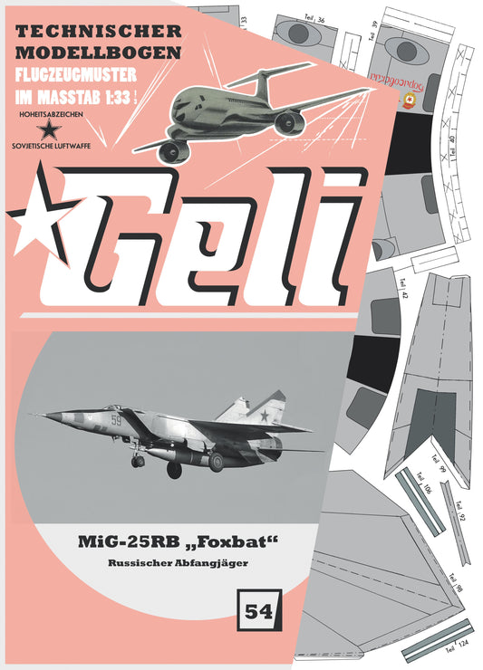 MiG-25RB "Foxbat" russischer Abfangjäger                              Geli