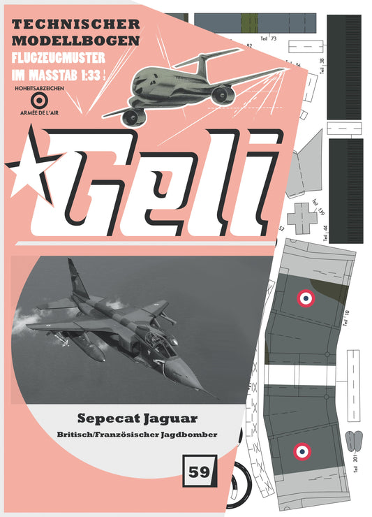 Sepecat Jaguar, brit./ franz. Jagdbomber                      Geli