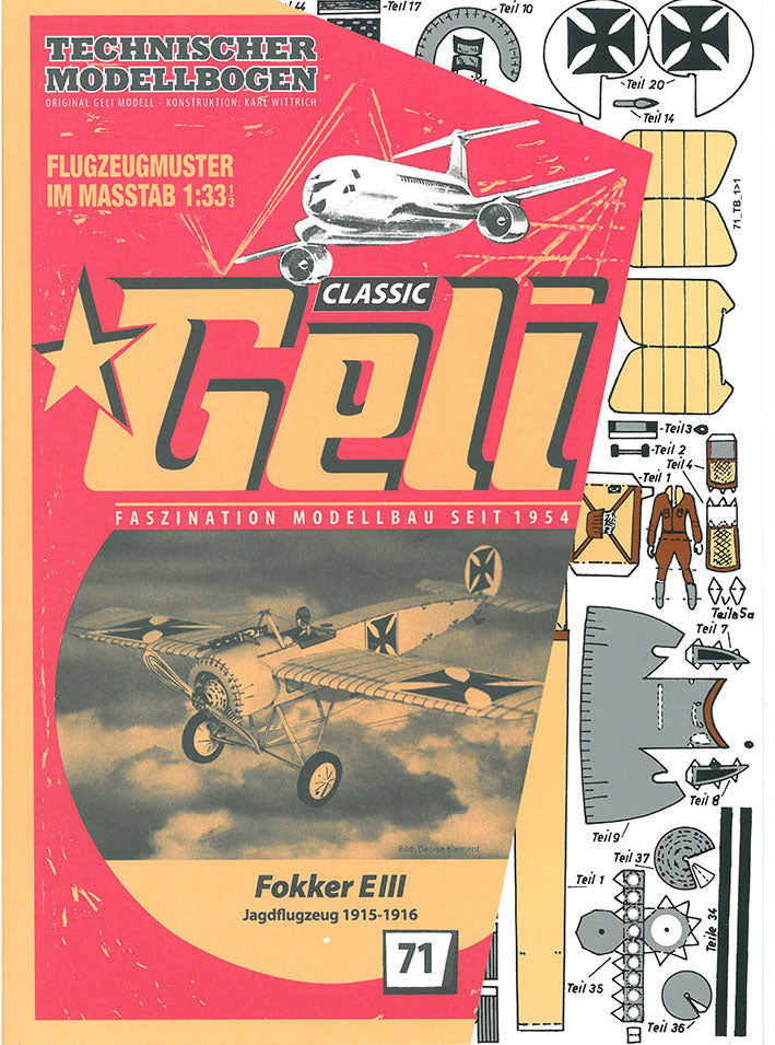 Fokker EIII                                   Geli