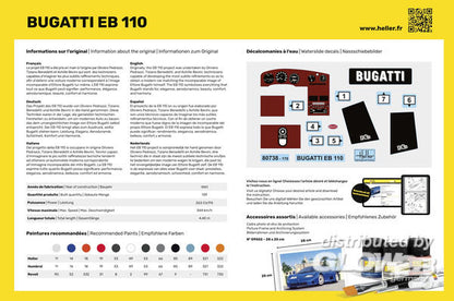 Bugatti EB110, Heller, Standmodell, 1:24