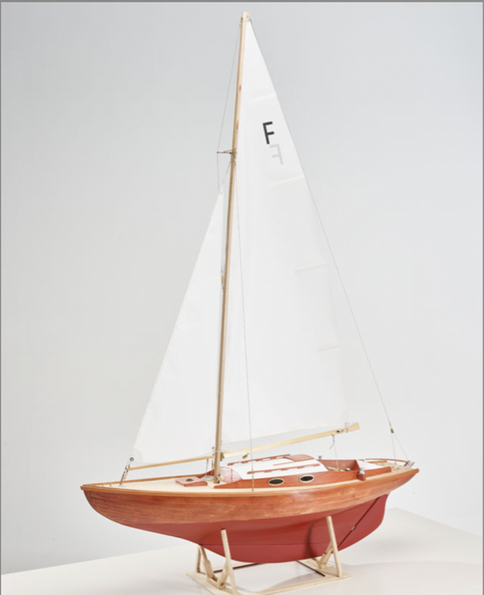 Folkeboot Segelboot Holzbausatz, Länge: 1065 mm, Maßstab 1:7,6