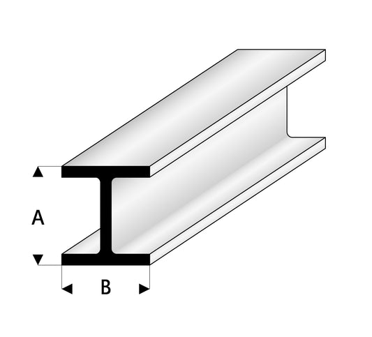 H - Profil  1,5 x 1,5 x 1000 mm         Kunststoff