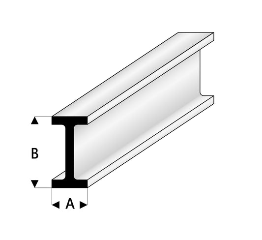 I - Profil  7,0 x14,0 x 1000 mm         Kunststoff