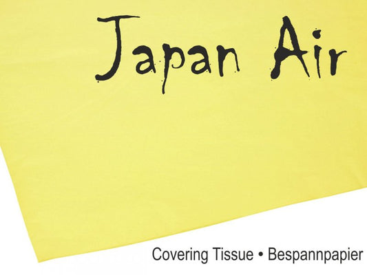 Bespannpapier Japan Air 16g gelb  500x690mm
