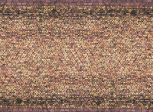 3D-Kartonplatte “Ziegel”, Gelbtöne, Bunt, 250 x 125 mm