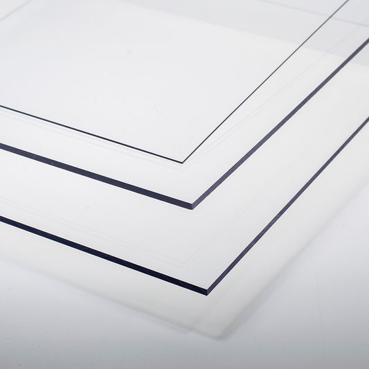 Polyesterplatte 0,5 x 194 x 320mm glashell