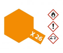 X-26 Klar-Orange glänzend 23 ml Tamiya