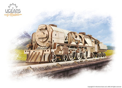 Lokomotive V-Express mit Tender              UGears