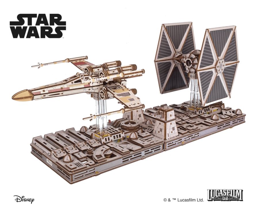 Luke Skywalkers X-Wing Starfighter, 1:55, Star Wars, Disney, UGears