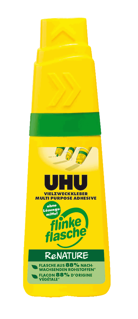 UHU-flinke Flasche ohne Lösungsmittel ReNature