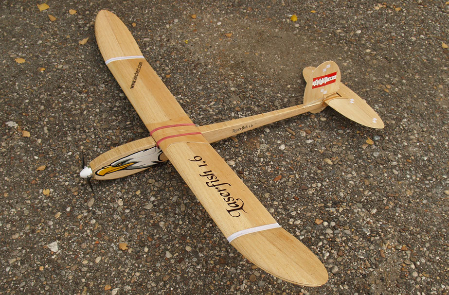 Laserfish 1.6, RC-Elektroflugmodell, Bausatz 